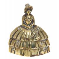 Колокольчик "Дама с корзинкой". Латунь. Великобритания, первая половина ХХ века