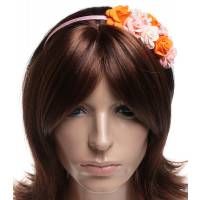 Ободок для волос "Лесная фея". Фоамиран, атласная лента, металл, ручная работа. Laura style, Россия