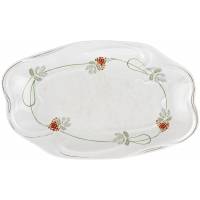 Блюдо в стиле "модерн", фарфор, Товарищество М.С. Кузнецова, Россия, начало 20 века (с нюансами)