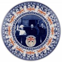 Декоративная тарелка "Victory Day. England", фарфор, Wedgwood, винтаж, Великобритания, 1990 г.