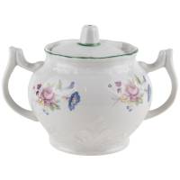 Сахарница "Мейсенский букет", фарфор, винтаж, Дмитровский фарфоровый завод (Вербилки), СССР, 1965-1991 гг.