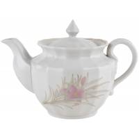 Чайник заварочный "Розовая лилия", фарфор, винтаж, Вербилки, СССР, 1965-1991 гг.