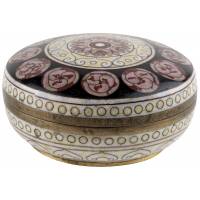 Шкатулка для украшений, винтаж, латунь, эмаль клуазоне. Китай, винтаж, вторая половина 20 века